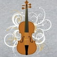 thumbnail image 3 of CafePress - Violin Swirls (For Dark Colour - Womens Baseball Tee, 3 of 4