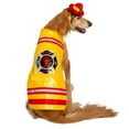thumbnail image 4 of Pet Krewe Dog Firefighter Costume - Funny Halloween Pet Fireman Outfit Costumes for Small, Medium, Large Cats and Dogs. (X-Large), 4 of 9