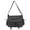 large size, variant on Foldable Solid Color Cowboy Messenger Bags, Black