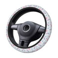 thumbnail image 4 of Disketp Flamingo and Pineapple Elastic Microfiber Steering Wheel Cover for Truck,SUV,Cars,Universal 15 inch,Anti-Slip, 4 of 8