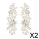 thumbnail image 1 of 2x 2 Apliques de Encaje, Parches de Bordado Floral, Parches de Encaje, Adornos de Tela de Encaje para Costura, Decoración Artesanal, Vestido de Novia 2 piezas, 1 of 8