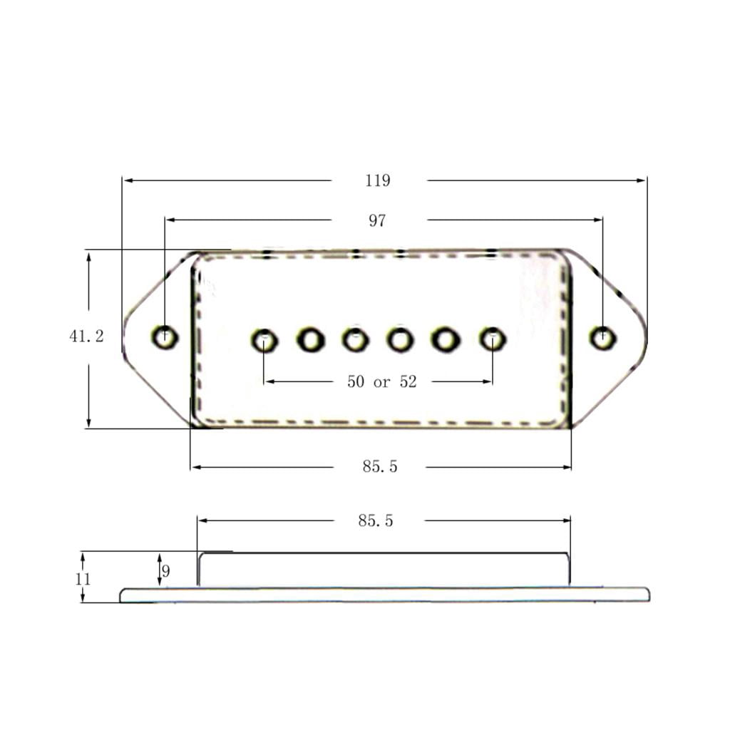 1 Pair P90 Guitar Pickups Neck&Bridge for LP Guitar Parts - , as described Cream