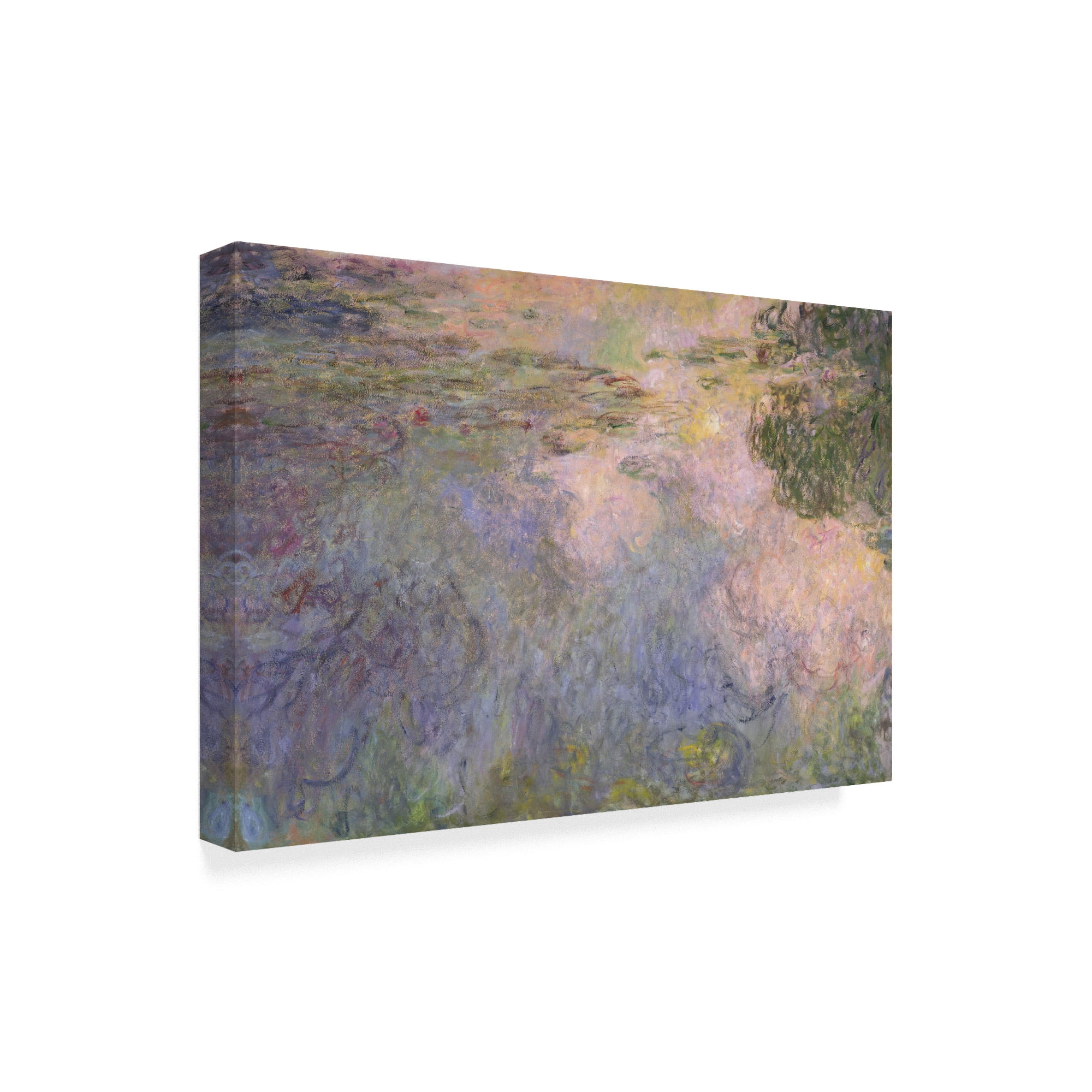 Trademark Fine Art 'The Waterlily Pond' Canvas Art by Claude Monet