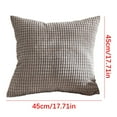 thumbnail image 2 of TOPRenddon Solid Color Pillow Covers, Machine Washable Corduroy Throw Pillow Cover with Stripes, Solid Color Cushion Cases for Bedroom, 2 of 2