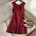 thumbnail image 6 of Admvng Dress for Women Ruffle Hem Sleeveless Round Neck Summer Vacation Sundress, 6 of 7