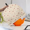 thumbnail image 3 of HELLHERO Coffee Bow Pattern Teapot Dust Cover Polyester Canvas for Restaurant Tea Lover, 3 of 8