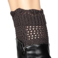 thumbnail image 3 of Leg Warmers for Women TeqHome Women Winter Crochet Knit Acrylic Fibers Leg Warmers Boot Cuffs Short Leg Warmers Gifts Dark Grey, 3 of 8
