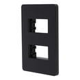 thumbnail image 2 of Placa 2 Modulos Unno Plastico Negro, 2 of 3