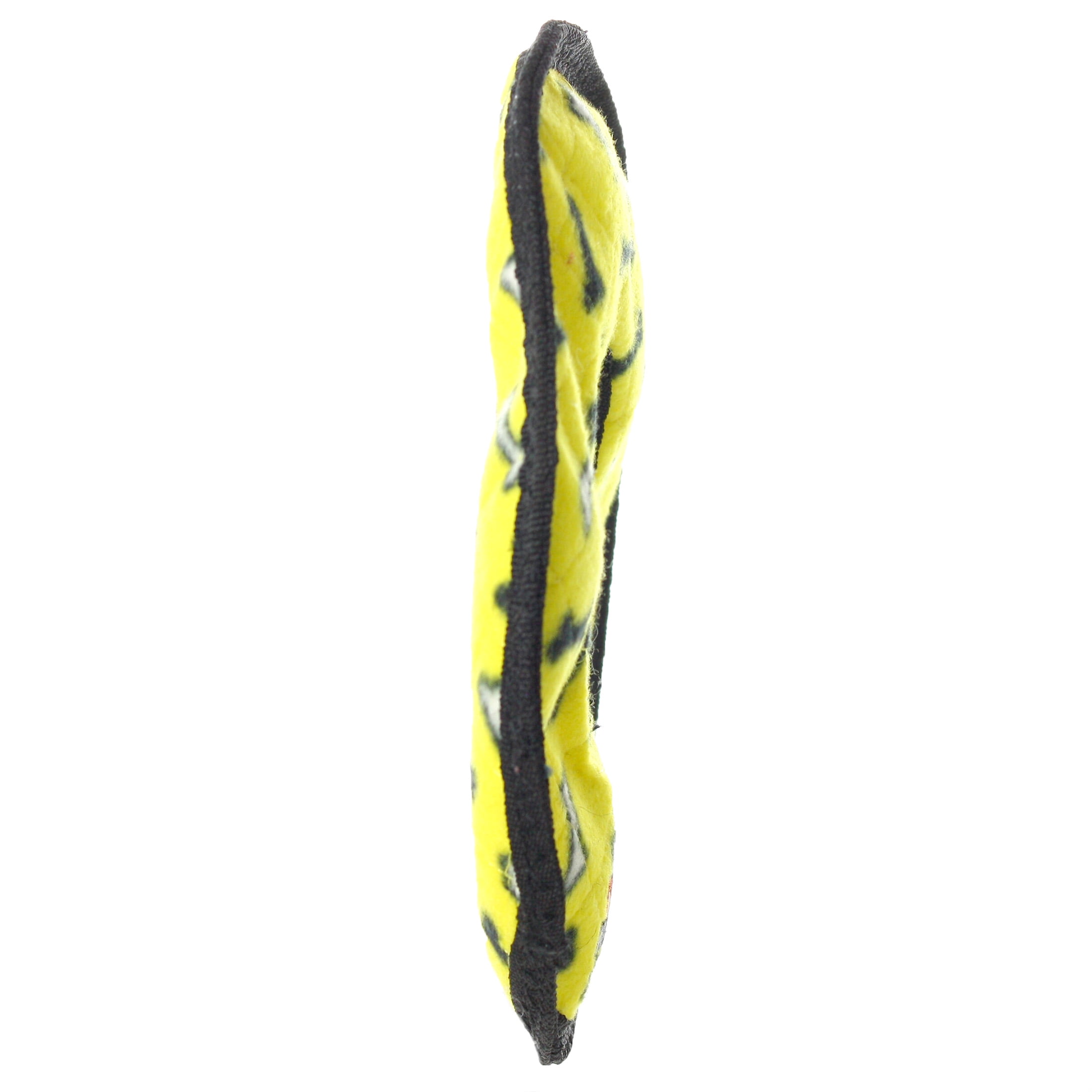 Tuffy No Stuff Ultimate Ring Yellow Bone Durable Squeaky Dog Toy