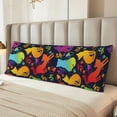 thumbnail image 2 of Naloa Colorful Cats Body Pillow Cover, Pillowcases with Hidden Zipper Breathable Long Pillow Case (Pillows are not included,20x54 inch), 2 of 7