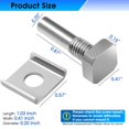 thumbnail image 2 of Kit de clavijas giratorias para puertas de ducha Aoheke Stainless Steel Repair, 2 of 7