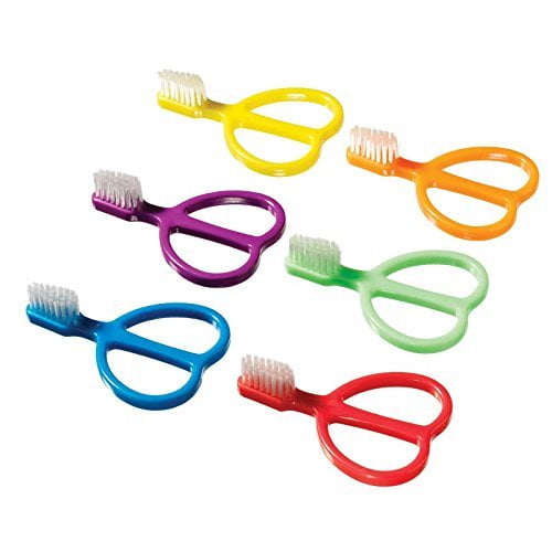 Cepillo de dientes Plak Smacker para bebés etapa 2, cerdas suaves, paquete de 6
