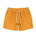 thumbnail image 2 of Xugsiok Athletic Shorts for Men Elastic Waist Solid Drawstring Running Shorts with Pockets Lightweight Sports Breathable Workout Shorts Gym Tennis Activewear Hiking Shorts, 2 of 3