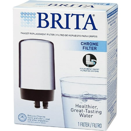 Brita Replacement Faucet Water Filter System Chrome 1 Ea Pack Of