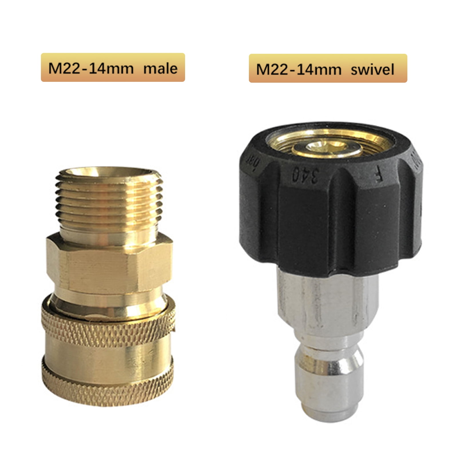 Pressure Washer Adapter Set M22 Male Fitting for Gardening Spray 