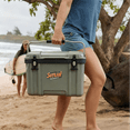thumbnail image 5 of 26QT Ultra-Portable Hard Cooler, 26-42 Can Leakproof Insulated Cooler with Anti-Slip Metal Handle & Secure Lock, Food-Grade LLDPE+PC for Beach, Fishing & Short Trips, 5 of 6