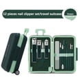thumbnail image 2 of Xihbxyly Set de Manicura, Cortaúñas de Acero Inoxidable de 12 Piezas, Herramientas Ergonómicas para Uñas, Estuche de Viaje Portátil Incluido, Solución para El Cuidado de Las Uñas, Alivio de La Paroni, 2 of 4