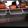 thumbnail image 4 of Car Back Seat Organizer & Trunk Storage Bag, Multi-Pocket Auto Accessory for Rear Luggage Compartment, Adjustable Straps, Black, 4 of 8