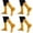 Yellow 4PCS, variant on MDUKONU 4 Pairs Pilates Socks with Grips for Women, Non Yoga Athletic Ballet Barre Dance Workout Crew Socks