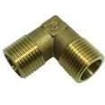 thumbnail image 1 of Espesar 90 degree rosca macho doble latón adaptador acoplador conector montaje 1/2" DN15xDN15 (Espesar) Cola Adaptador de rosca macho de codo, 1 of 8