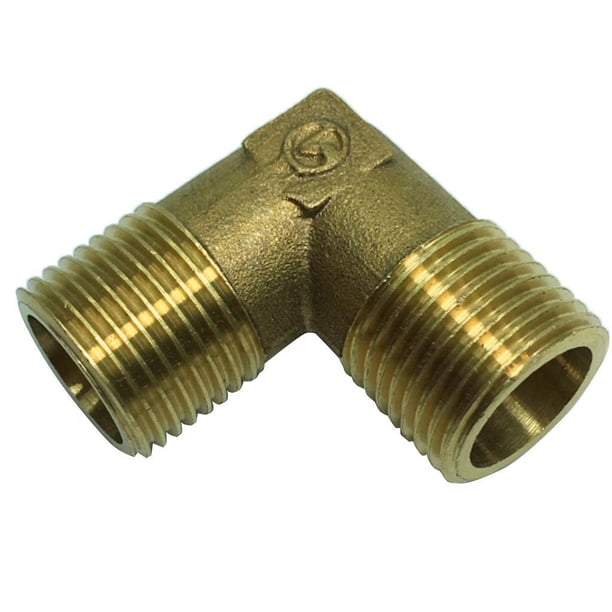 Acoplamiento de conector de acoplador de latón completo de tubería codo DN15xDN15 (Espesar)