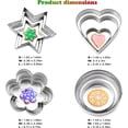 thumbnail image 2 of 12-Piece Metal Cookie Cutter Set, Stainless Steel Biscuit Cutters for Baking, 4 Shapes (Heart, Star, Flower, Circle), Ideal Fondant Cutters & Dough Cutter, Perfect Cookie Cutters for Kids & Adults, 2 of 13