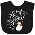 thumbnail image 3 of Inktastic Let It Snow Boys or Girls Baby Bib, 3 of 4