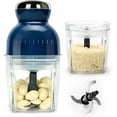 thumbnail image 1 of Electric Garlic Press Food Chopper 17oz Glass Bowl 250W Mincer Blender Meat Vegetables Meal Prep, 1 of 6