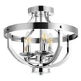 thumbnail image 5 of Safavieh 13" Vanda Glam Metal Flush Mount Lights, Silver, 5 of 5