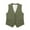 Army Green, variant on Linen-Blend Vest Women, Casual Utility Waistcoat, Summer Layer Army Green L , Solid Color Vest