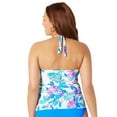 thumbnail image 3 of Swimsuits For All Women's Plus Size Halter Tankini Top 18 Animal Flower, 3 of 4