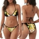 thumbnail image 3 of Balery Sunflower Gnomes 3 Pijama Estampado Bikini de Dos Piezas para Mujer - Conjunto de Bikini Ajustable Sexy y Cómodo para Playa, 3 of 6