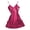 Hot Pink, variant on Lingerie for Women Babydoll Satin Bowknot Lace V Neck Sleepdress Charming Nightdress Women's Underwear,Black