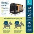 thumbnail image 3 of Sherpa Element Airline Approved Pet Carrier - Black & Tan, Large, 3 of 6