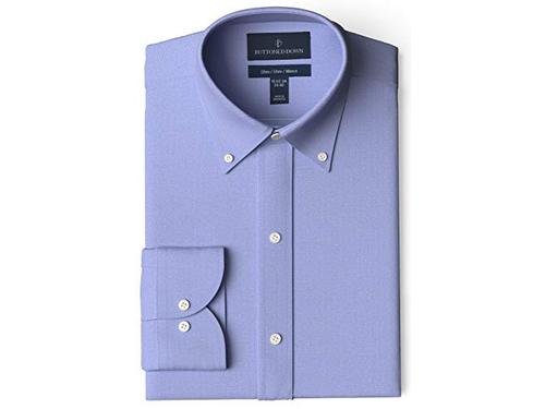 Buttoned Down mens Slim Fit Button-collar Solid Non-iron Dress Shirt