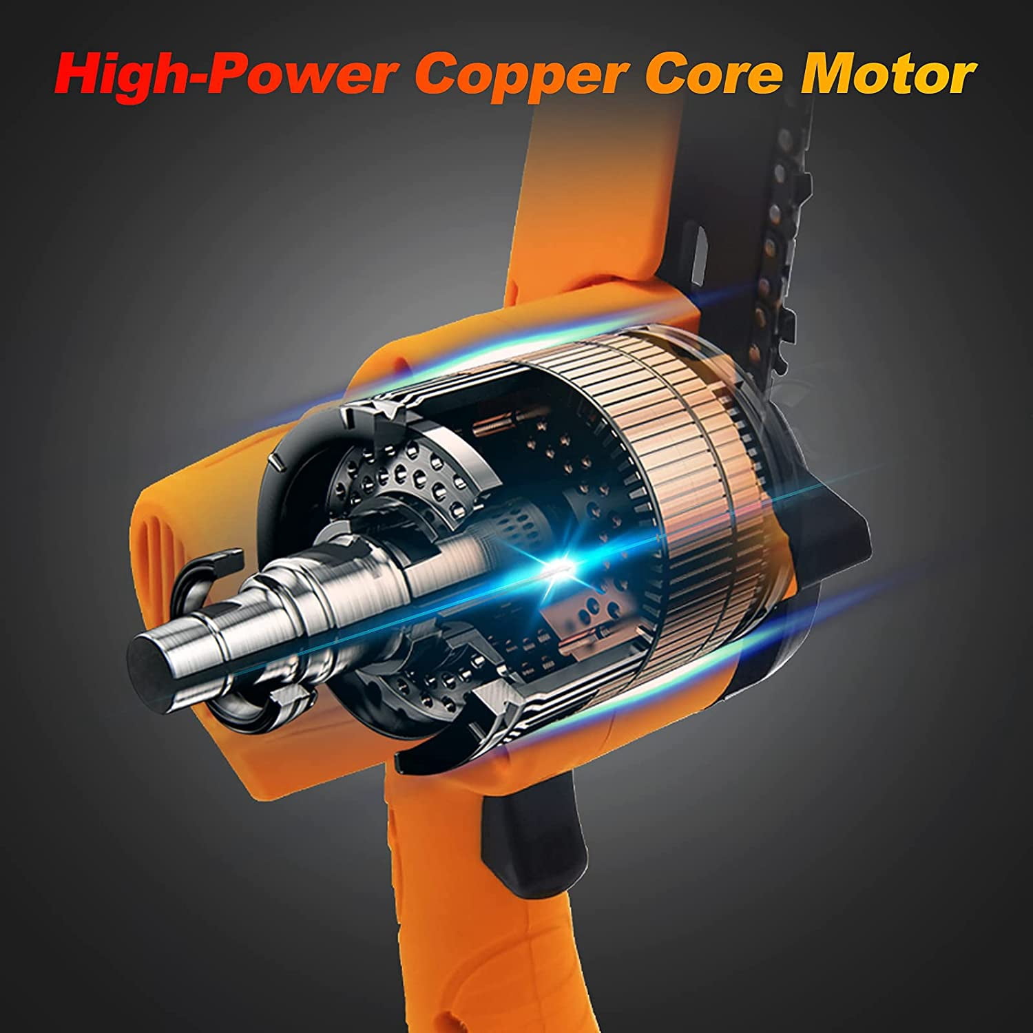 Mini Chainsaw - 6 Inch Electric Chainsaw with 2 Battery,Cordless Chainsaw with Safety Lock , Mini Chainsaw Cordless for Branch Wood Cutting, Garden Pruning, Tree Trimming(2 Battery 2 Chain )