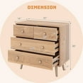 thumbnail image 2 of Gymax 4-Drawer Dresser Chest Cabinet Storage Organizer w/Anti-Toppling Kits, 2 of 9