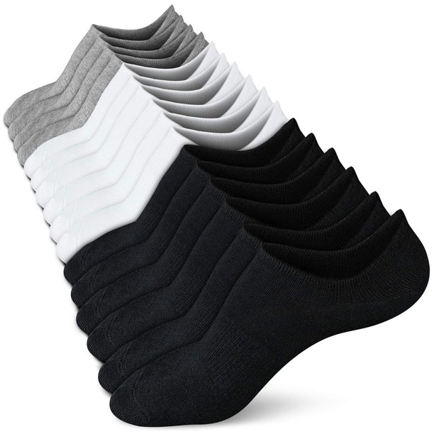Calcetines bajos para mujer No Show Socks Wernies, antideslizantes, 4/8 pares