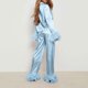 thumbnail image 3 of Womens 2 Piece Long Sleeve Lapel Shirt Pants Pajamas Sets Sisters Sleep Yellow XL, 3 of 4