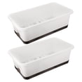 thumbnail image 6 of Zehuanyu  2 Pcs Vegetable Pot Square Container Pots for Plants Flower White, 6 of 8