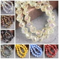 thumbnail image 2 of U8MO 1 Strand 70pcs 7.5mm Colorful Plated Round Bicone Faceted Crystal Glass Beads-Shiny Golden, 2 of 3