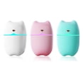 thumbnail image 4 of Ounissouiy Humidificador de aire, 260ml, aceite esencial, viaje, ajustable, eléctrico, USB, difusor de Aroma, generador de niebla de escritorio para coche Humidificadores Blanco Ounissouiy HA028343-01B, 4 of 6