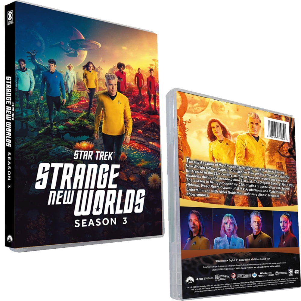 Star Trek Strange New Worlds Season 3 DVD 3-Disc New Box Set