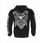 Harley-Davidson Men's Lightning Crest Full-Zippered Sweatshirt, Black (XL), Harley Davidson