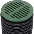 NDS 50, 6 In. Round Grate Drain Cover, Connects to SpeedD Catch Basin