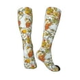 thumbnail image 4 of Balery Ducks and Flowers Printed Novelty Socks Men's Women's Crew Socks Sports Socks Knee High Socks Cotton Socks Quirky and Cool Socks, 4 of 9