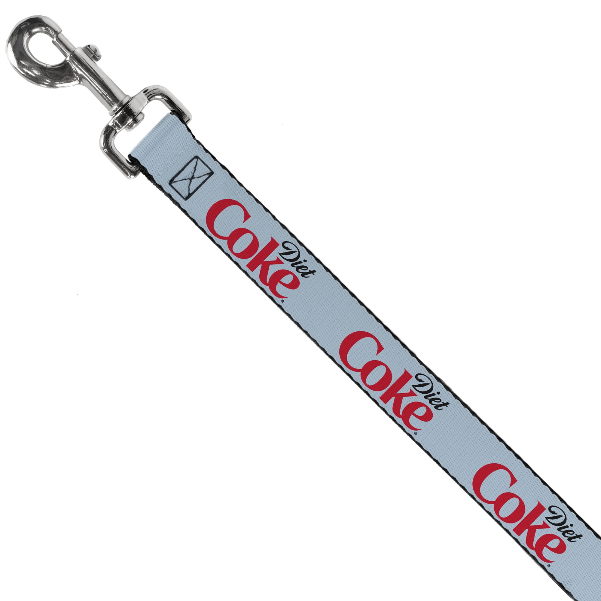The Coca-Cola Company Pet Leash, Dog Leash, Diet Coke Logo Light Gray Black Red, 6 Feet Long 1.0 Inch Wide