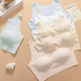 thumbnail image 3 of Uccdo 5-Pack Girls Casual Eveyday Bra Sets 10-18T Teens Girl Sports Training Bra Wireless Padded Crop Cami Bras For Junior Big Girls, 3 of 8