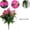 rose red, variant on Clearance | Rose Red Artificial Flowers Impatiens Bouquet, Realistic Faux Floral Stems with Flexible Branches for Home Living Room Vase Arrangement Wedding Photography Decoration