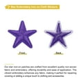 thumbnail image 3 of Uxcell 33Pcs Star Patches Iron on Patches Sew Embroidered Purple 1.5 inch, 3 of 6
